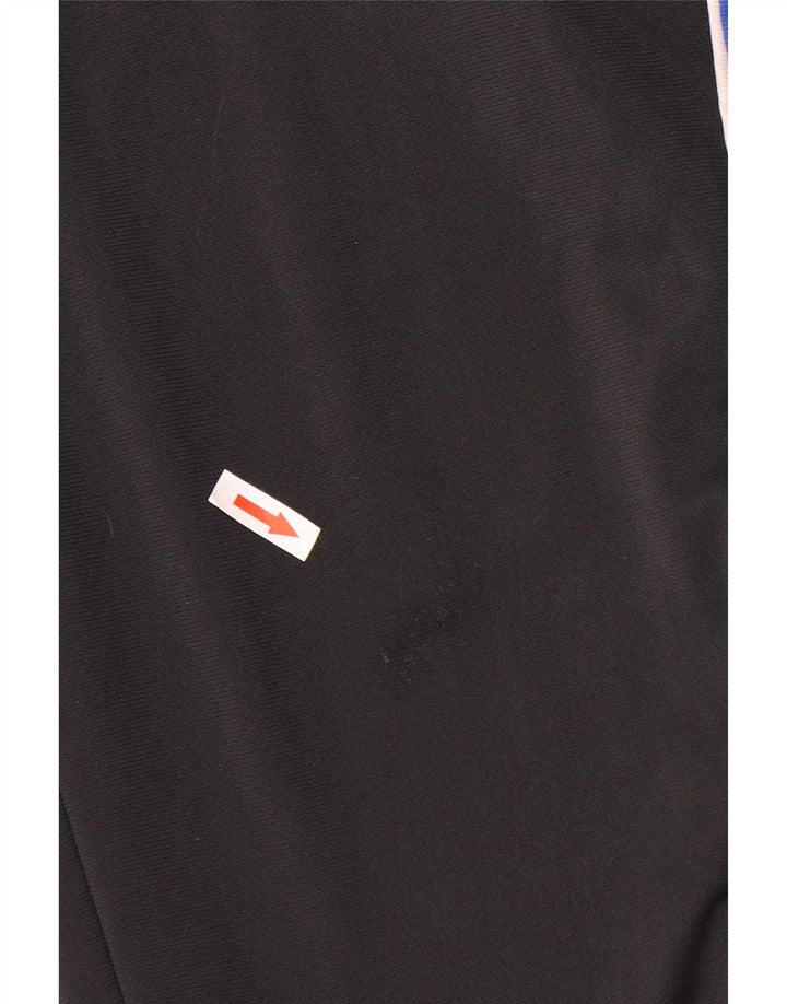 Reebok Mens Graphic Tracksuit Trousers Small Black Colourblock Polyester