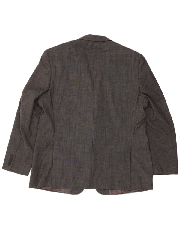Ralph Lauren Mens Longline 2 Button Blazer Jacket UK 46 2XL Grey Classic