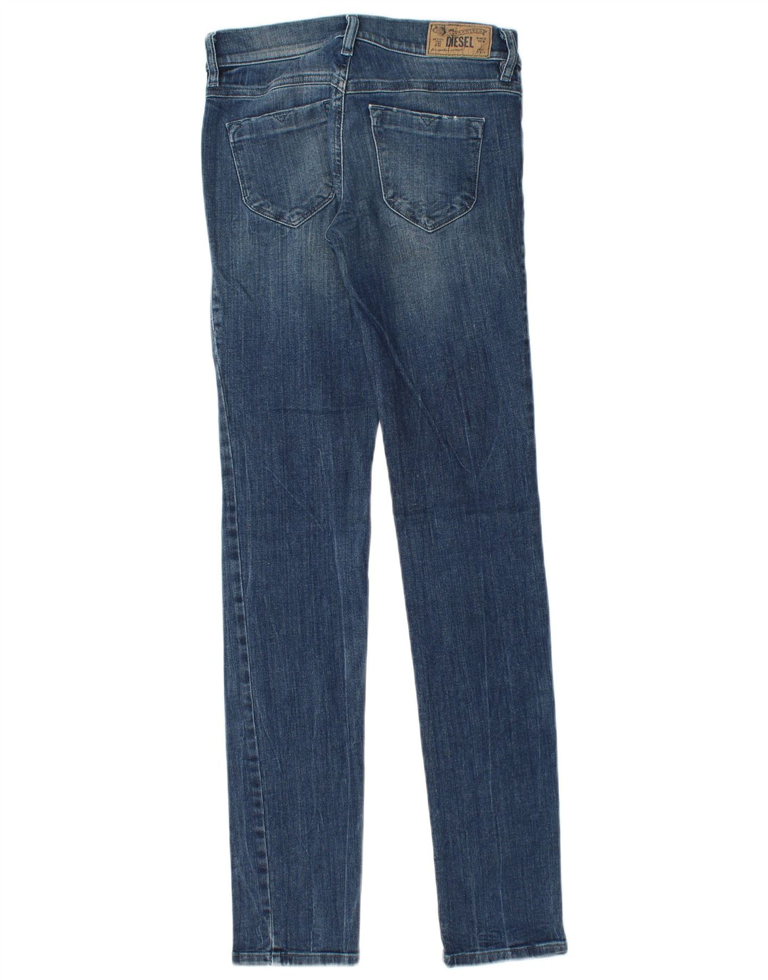 DIESEL Womens Distressed Slim Jeans  W26 L32 Blue Cotton