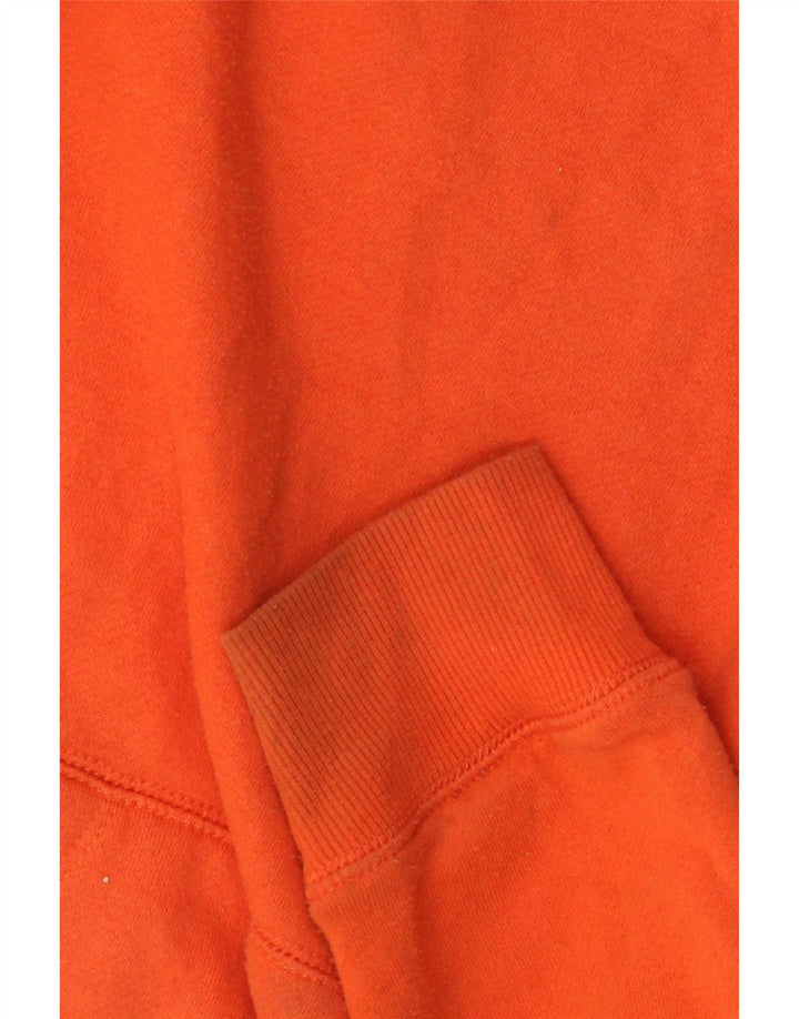Volcom Boys Graphic Hoodie Jumper 9-10 Years Medium Orange Cotton