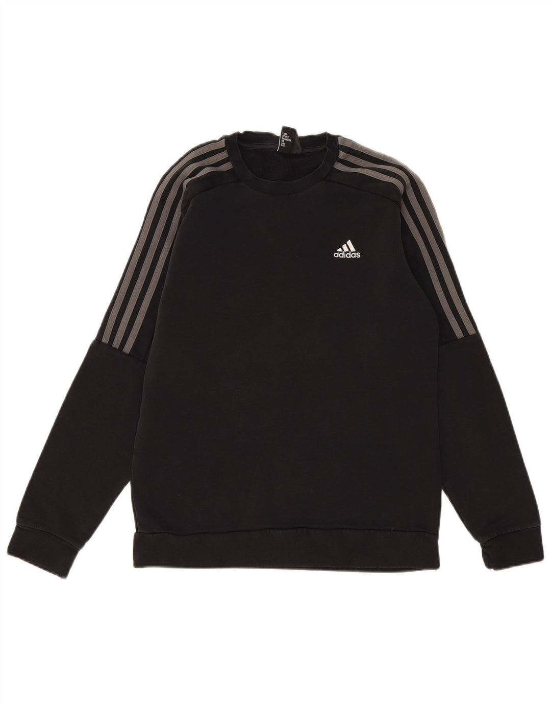 Adidas Mens Sweatshirt Jumper Small Black Cotton