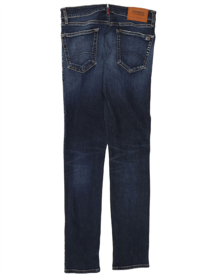 Tommy Hilfiger Womens Slim Jeans W28 L32 Blue Cotton