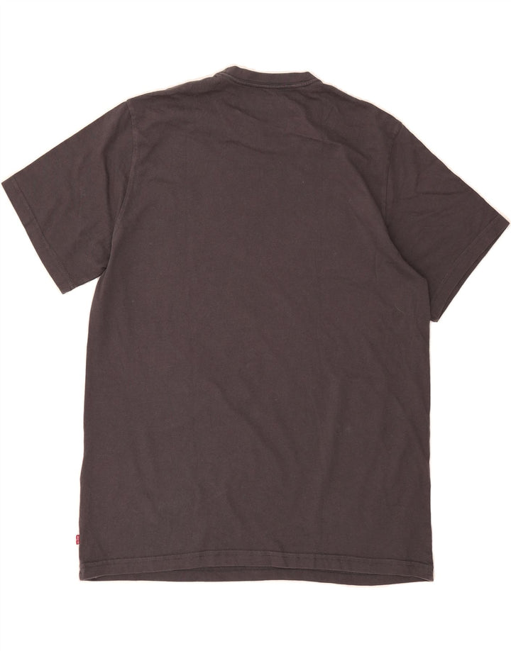 LEVI'S Mens Relaxed Fit Graphic T-Shirt Top Large Grey Cotton Vintage Levi's and Second-Hand Levi's from Messina Hembry 