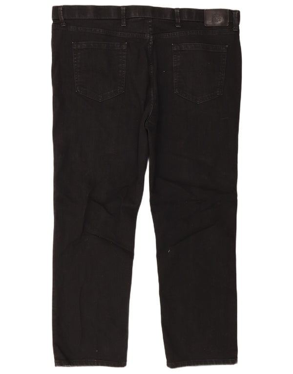 Marks & Spencer Mens Regular Fit Straight Jeans W44 L29 Black Cotton