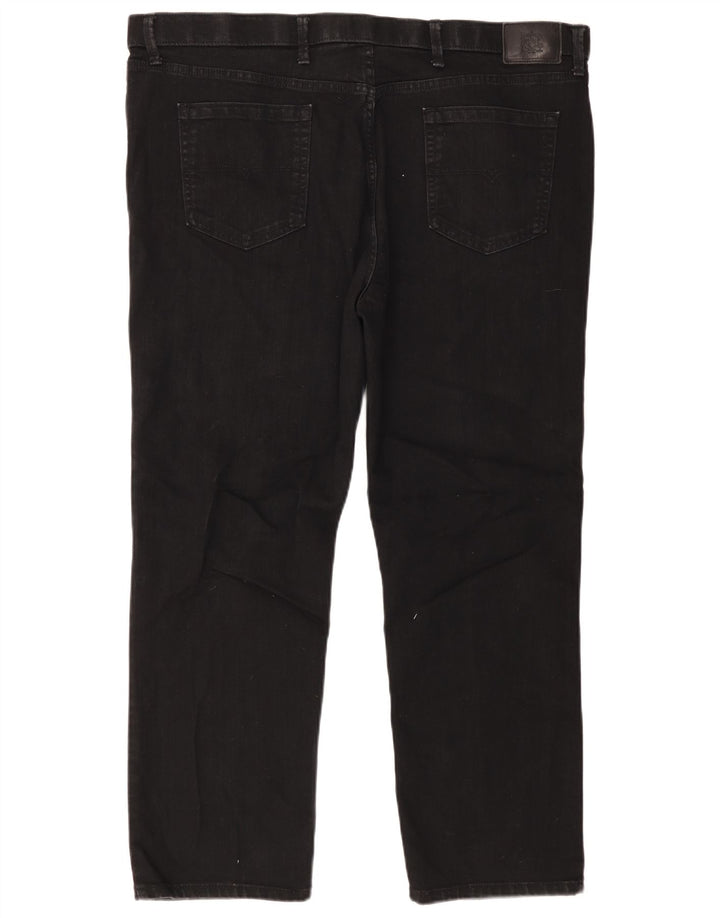 Marks & Spencer Mens Regular Fit Straight Jeans W44 L29 Black Cotton