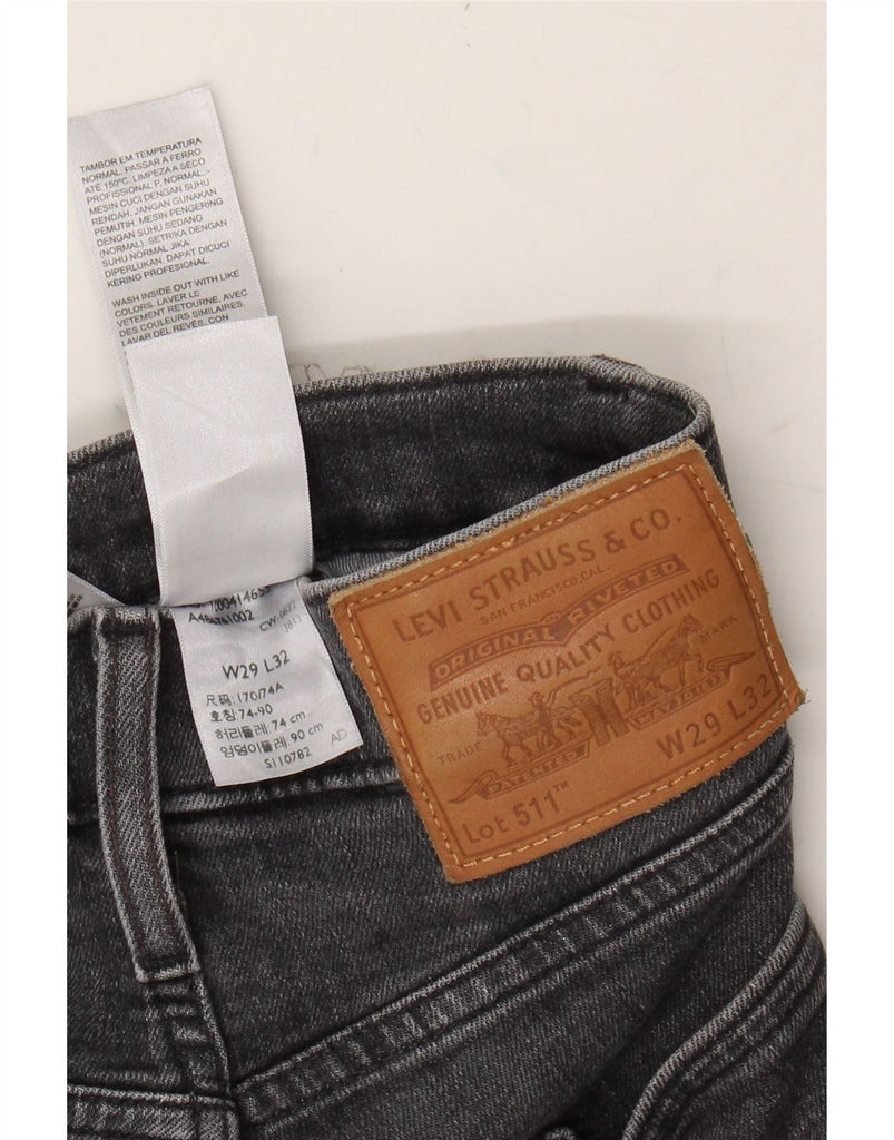 LEVI'S Mens 511 Slim Jeans W29 L26 Grey Cotton Vintage Levi's and Second-Hand Levi's from Messina Hembry 