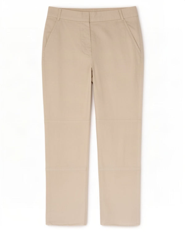Max Mara Womens Straight Cropped Trousers W30 L24 White