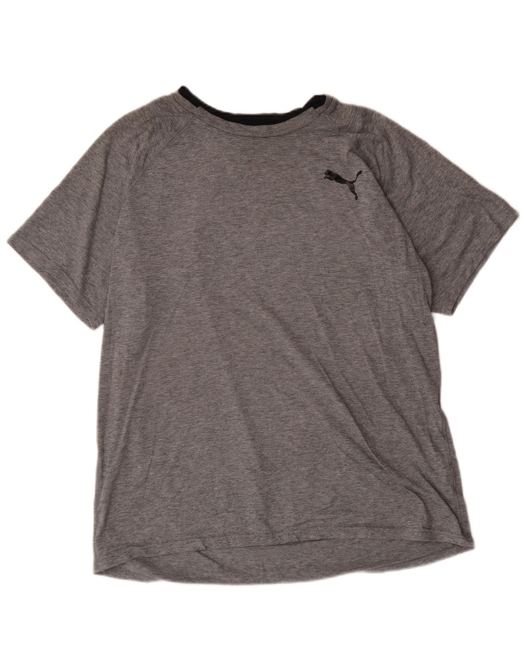 Puma Mens T-Shirt Large Grey Polyester