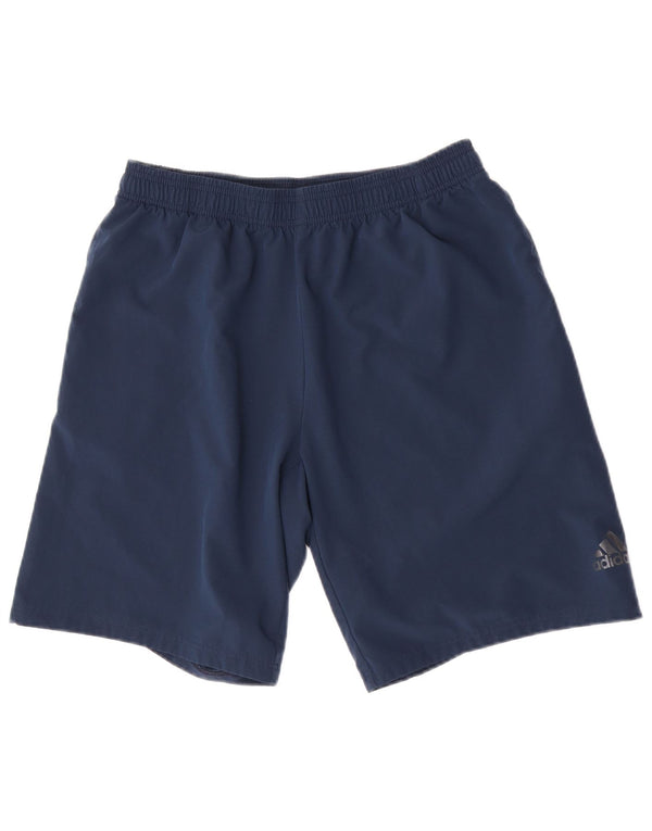 Adidas Mens Climalite Sport Shorts Large  Navy Blue Polyester