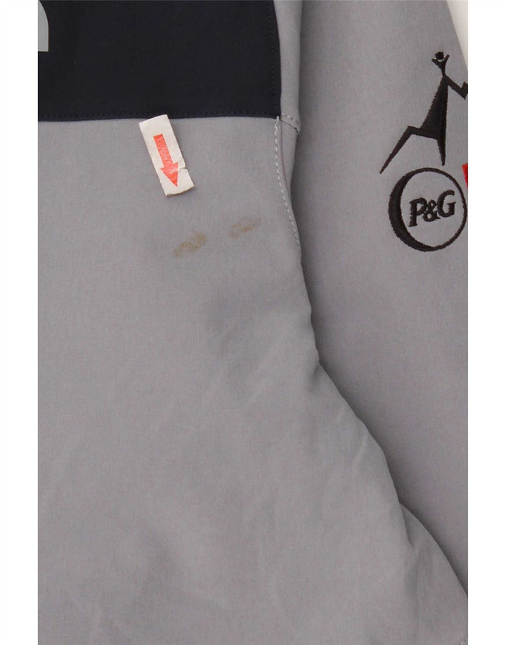 The North Face Mens Tracksuit Top Jacket Large Grey Colourblock Polyester