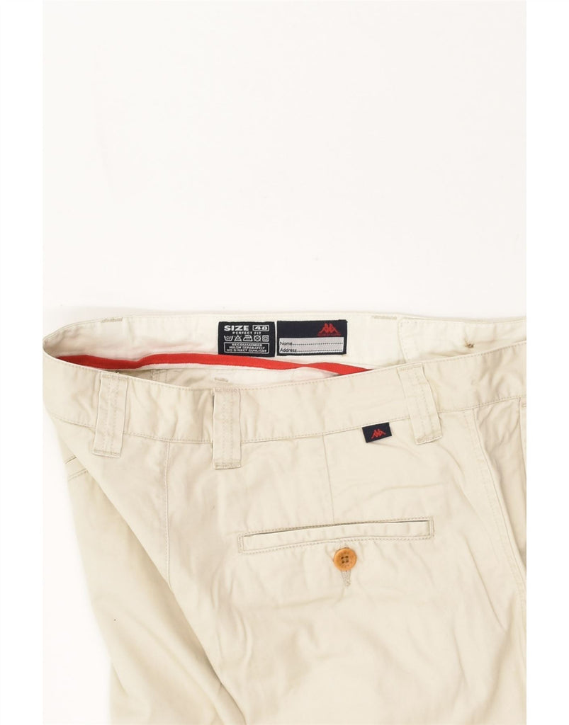 KAPPA Mens Perfect Fit Straight Chino Trousers IT 48 Medium W34 L29 White | Vintage Kappa | Thrift | Second-Hand Kappa | Used Clothing | Messina Hembry 