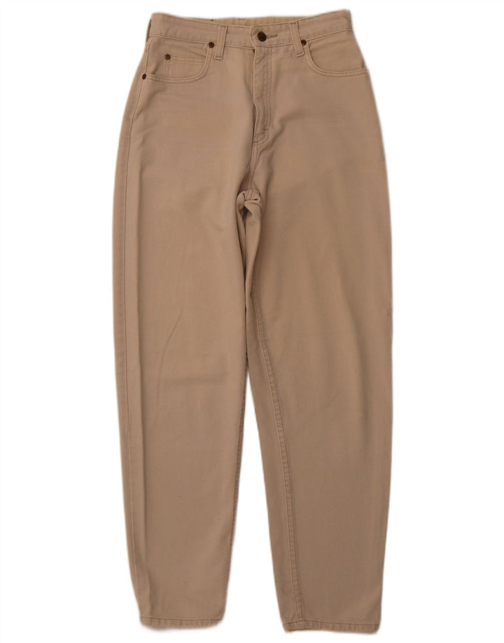 LEE Womens High Waist Tapered Jeans W26 L28 Beige