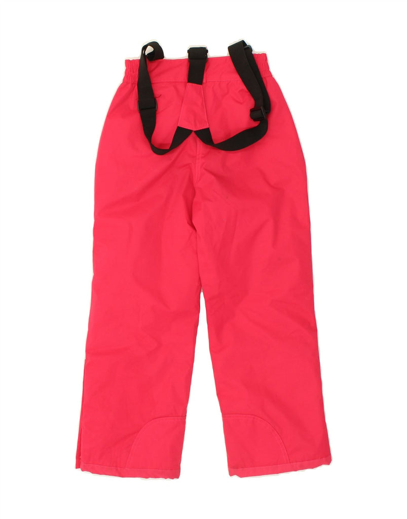 MOUNTAIN WAREHOUSE Girls Dungarees Ski Trousers 7-8 Years  Pink Polyester Vintage Mountain Warehouse and Second-Hand Mountain Warehouse from Messina Hembry 