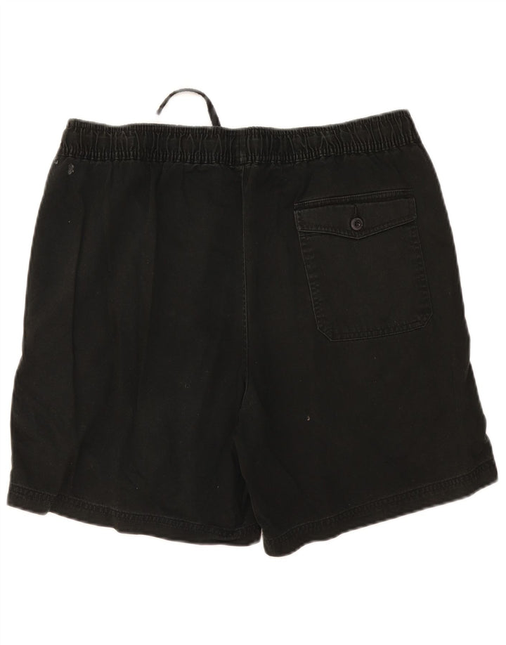 MARKS & SPENCER Mens Chino Shorts Large W34 Black Cotton