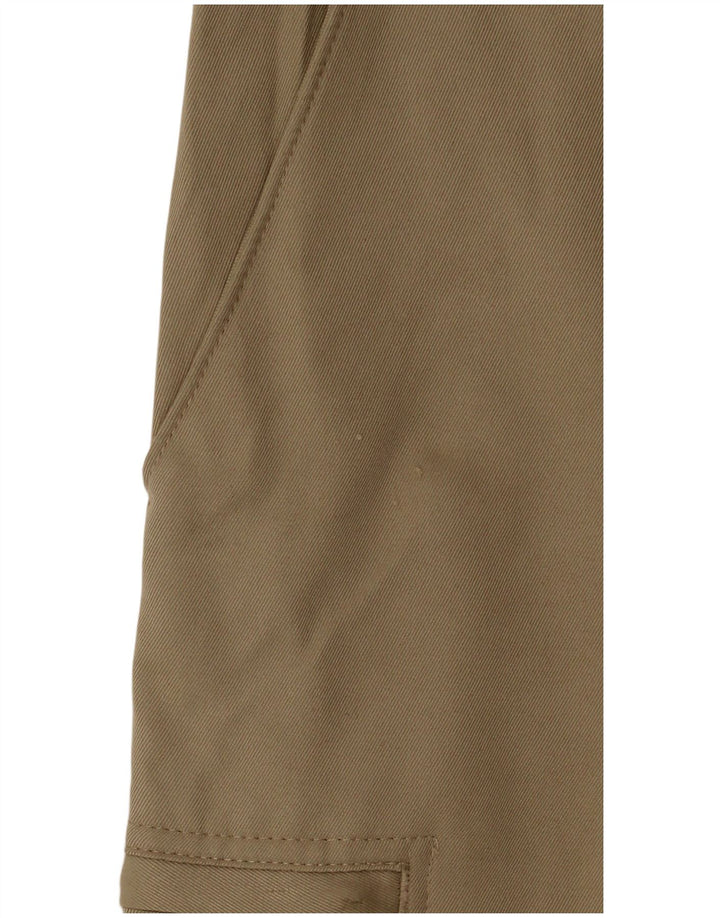 Izod Mens Classic Fit Cargo Shorts W34 Large Khaki Polyester