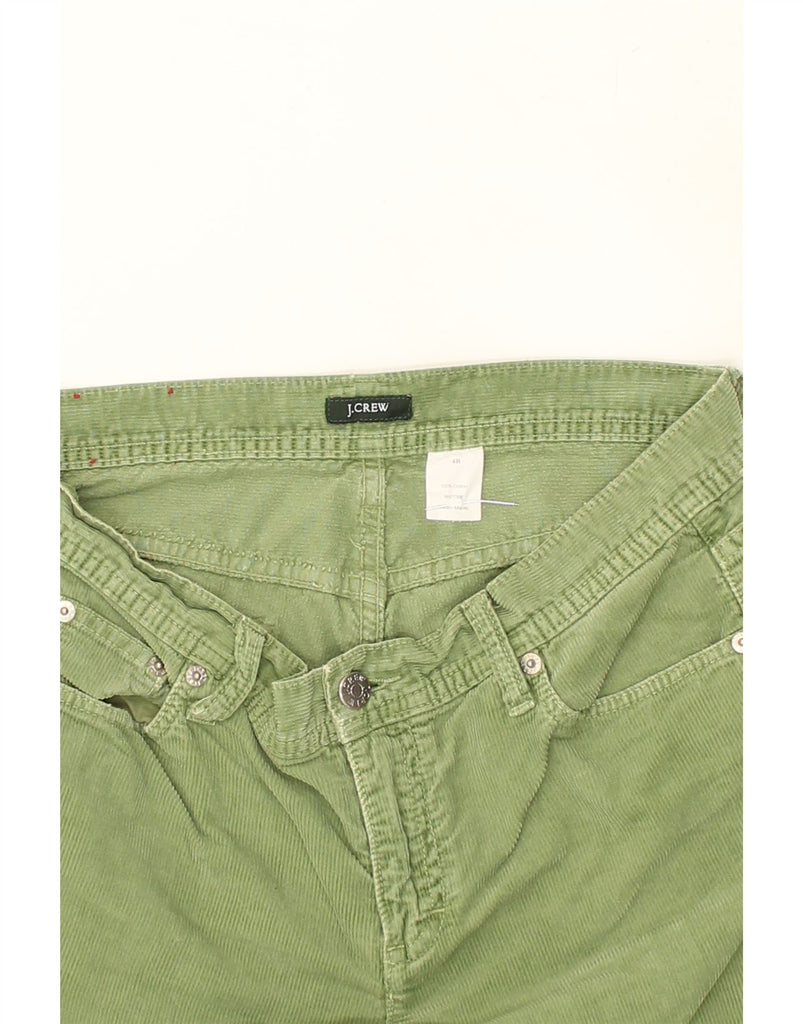 J. CREW Womens Bootcut Corduroy Trousers US 4 Small W30 L30 Green Cotton | Vintage J. Crew | Thrift | Second-Hand J. Crew | Used Clothing | Messina Hembry 