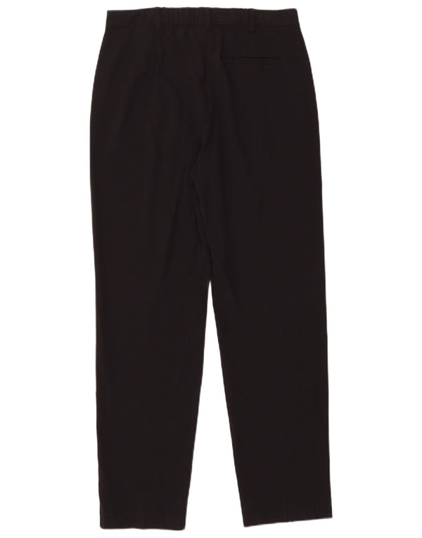 Marks & Spencer Womens Slim Chino Trousers UK 12 Medium W30 L29 Black