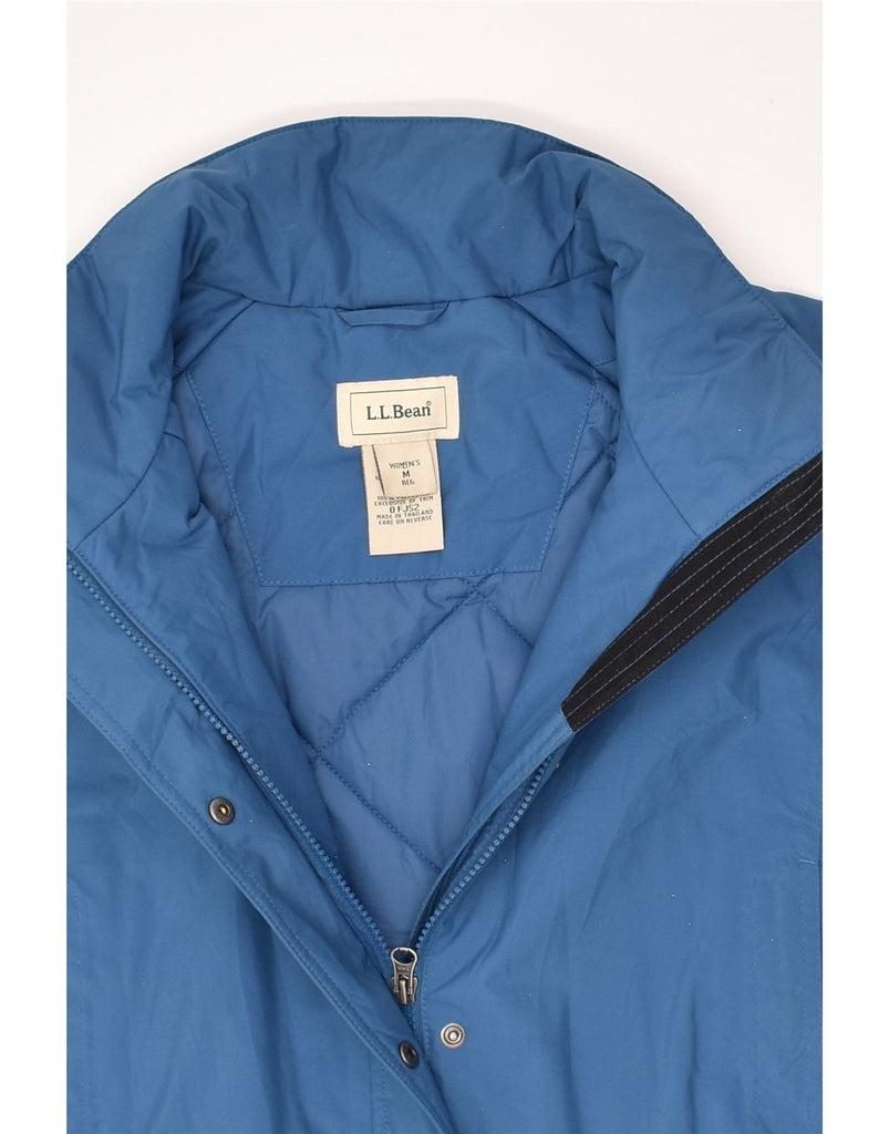 L.L.BEAN Womens Windbreaker Coat UK 14 Medium Blue Polyester | Vintage L.L.Bean | Thrift | Second-Hand L.L.Bean | Used Clothing | Messina Hembry 