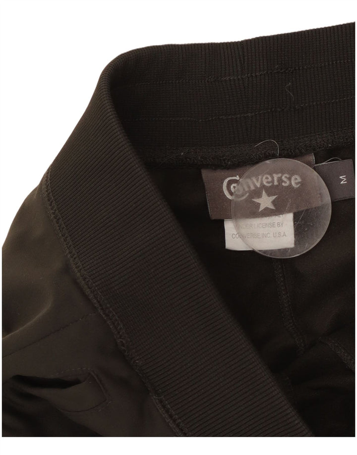 CONVERSE Womens Graphic Tracksuit Trousers Joggers UK 14 Medium  Grey