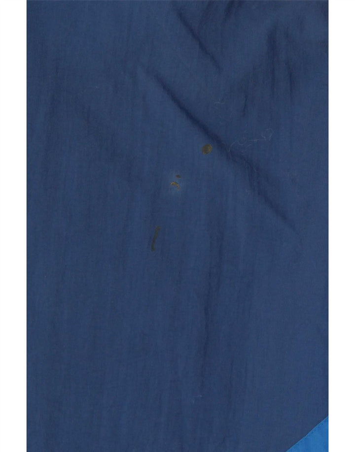 Club Mens Loose Fit Tracksuit Top Jacket Medium Blue Colourblock