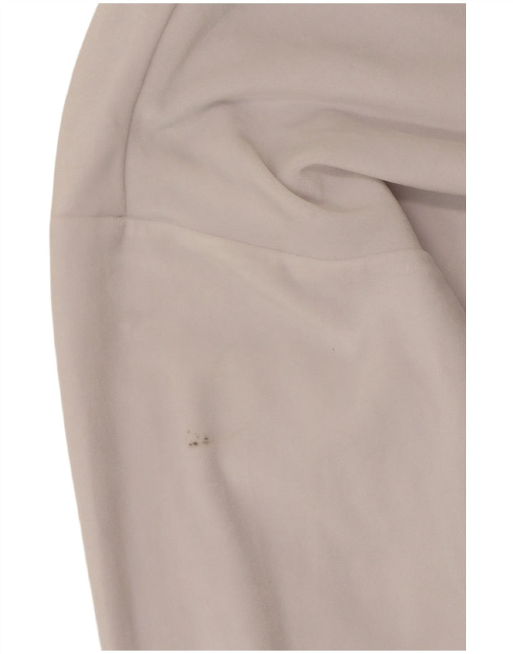 JUICY COUTURE Womens Crop Graphic Sweatshirt Jumper UK 16 Large White