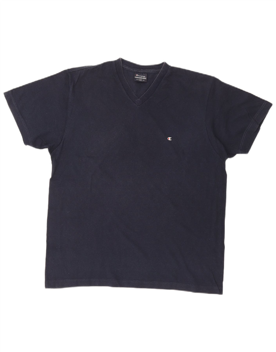 CHAMPION Mens T-Shirt Top Large Navy Blue