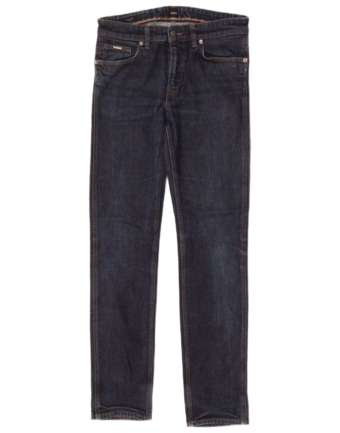 Hugo Boss Mens Stretch Slim Jeans W30 L32 Blue Cotton