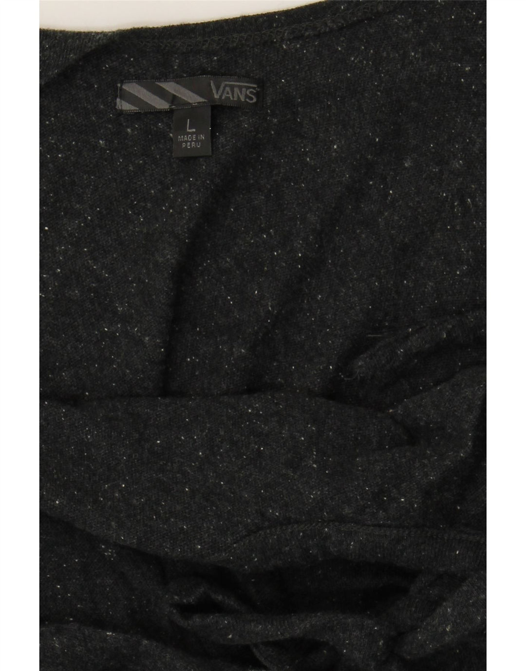 VANS Womens Halter Dress UK 16 Large Grey Flecked Cotton Vintage Vans and Second-Hand Vans from Messina Hembry 