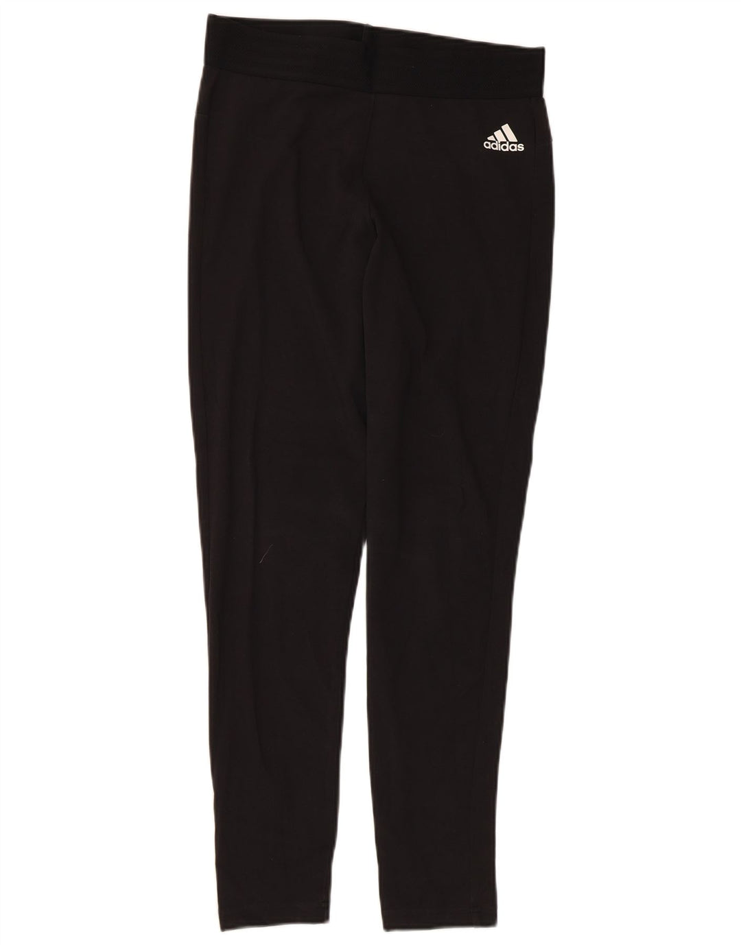Adidas Womens Leggings UK 12/14 Medium Black Cotton