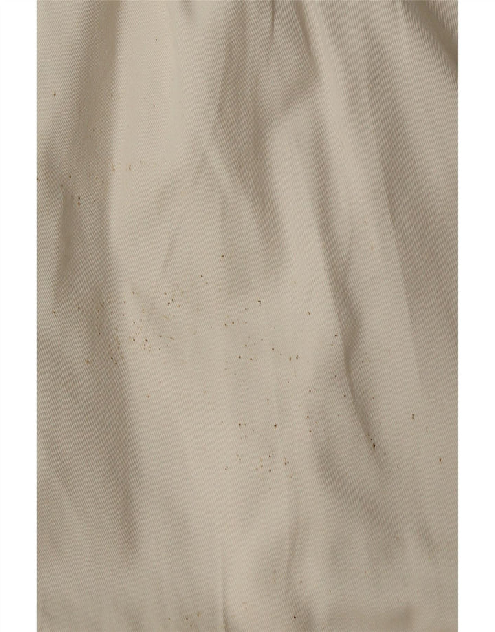 POLO RALPH LAUREN Mens Pegged Chino Trousers W35 L32 Off White Cotton