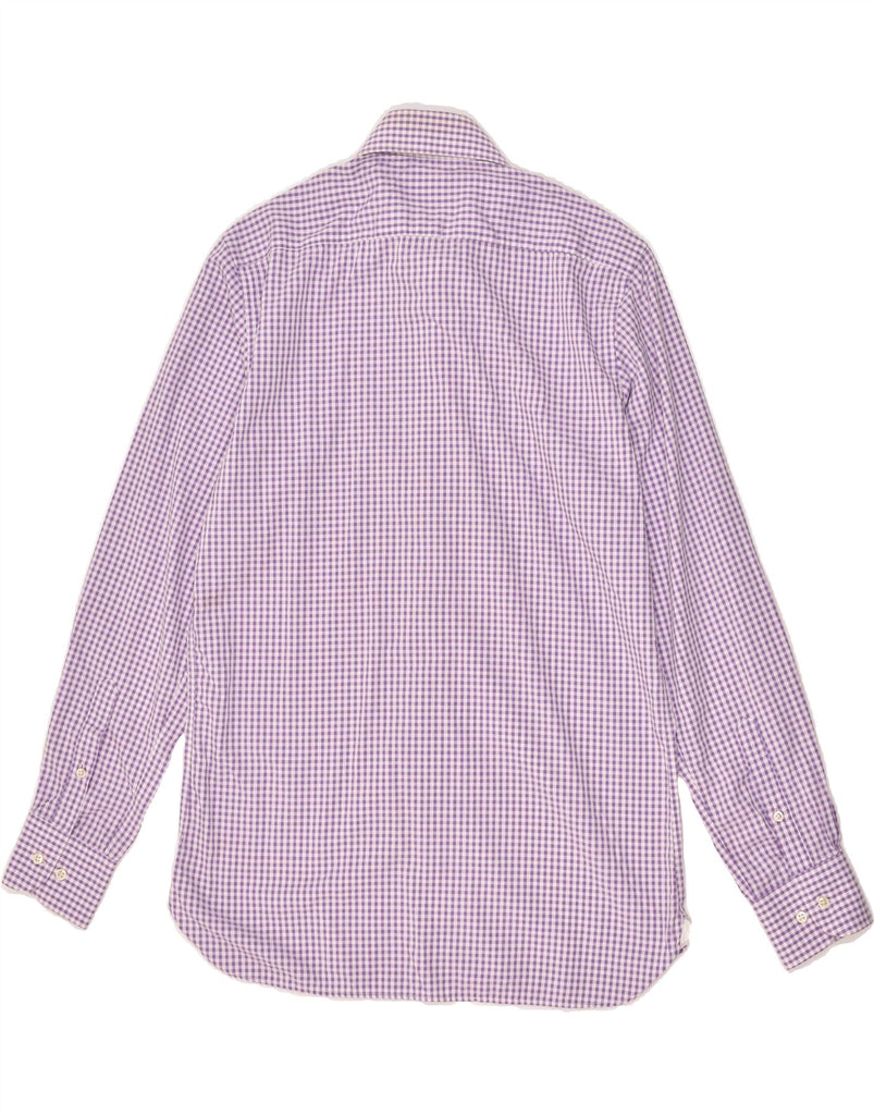 MASSIMO DUTTI Mens Shirt Size 40 15 1/2 Medium Purple Gingham | Vintage Massimo Dutti | Thrift | Second-Hand Massimo Dutti | Used Clothing | Messina Hembry 