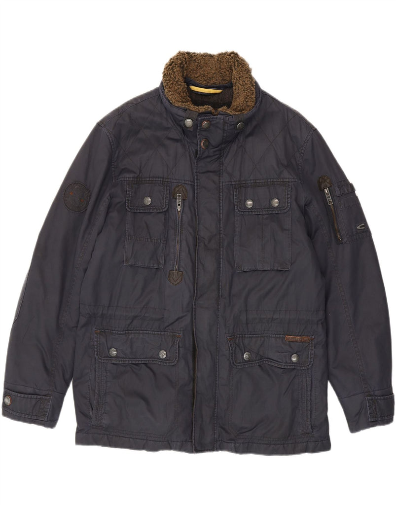 CAMEL ACTIVE Mens Utility Jacket IT 54 2XL Navy Blue Cotton Vintage Camel Active and Second-Hand Camel Active from Messina Hembry 