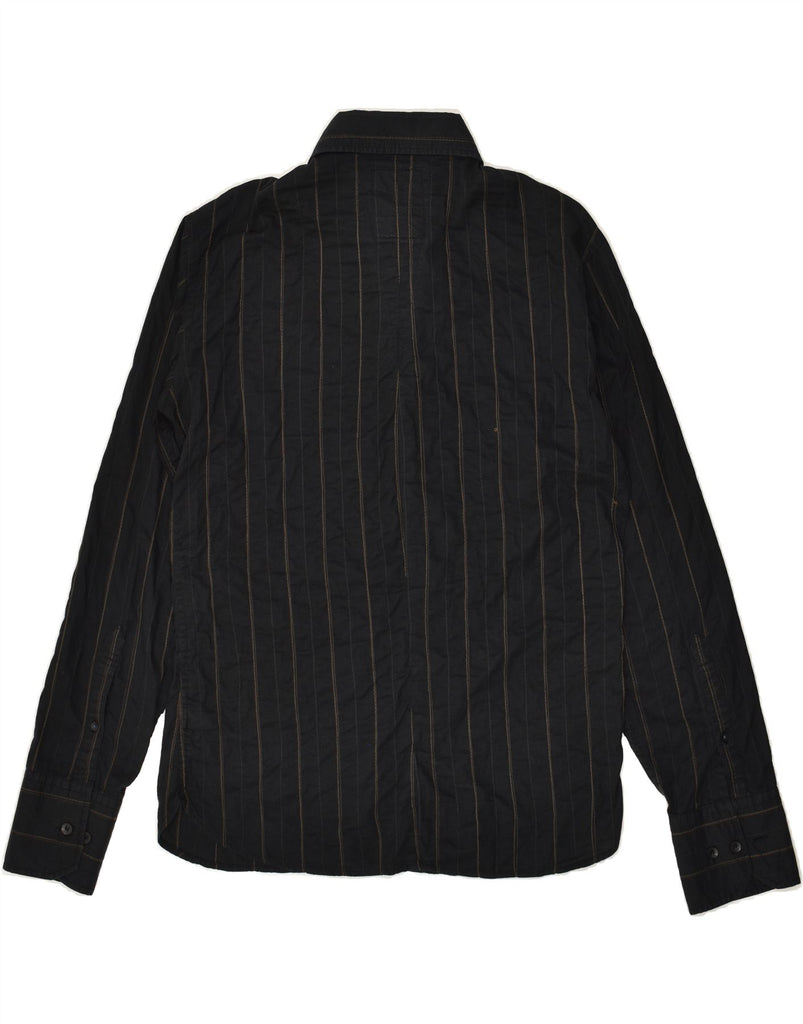 G-STAR Mens Shirt Medium Black Striped Cotton | Vintage G-Star | Thrift | Second-Hand G-Star | Used Clothing | Messina Hembry 