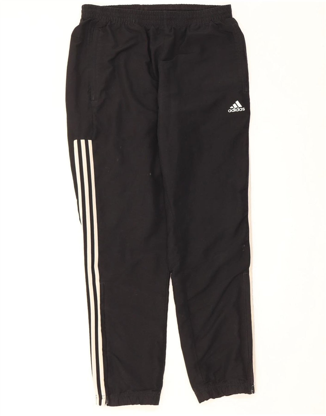 Adidas Mens Tracksuit Trousers Joggers Medium Black Colourblock Polyester