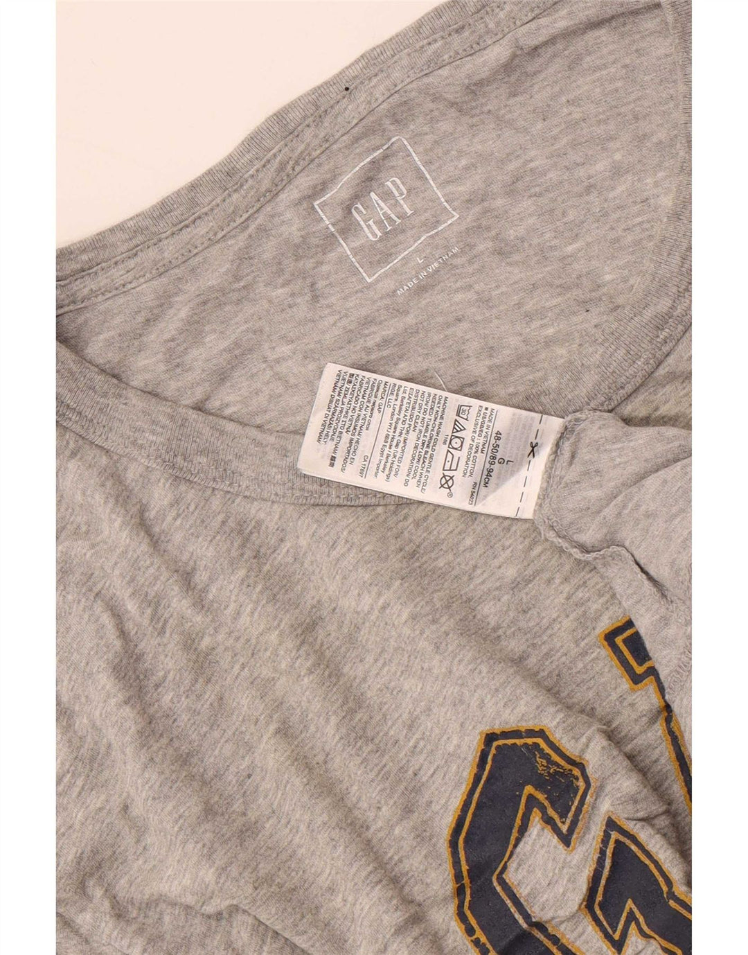 Gap Mens Graphic T-Shirt Top Large Grey
