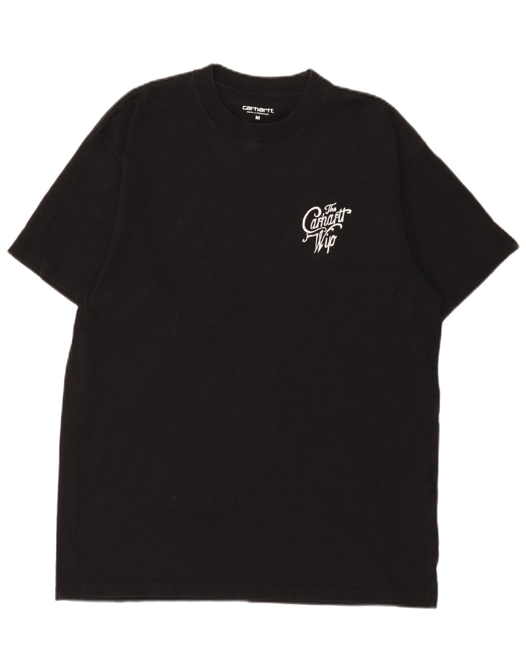 Carhartt Mens Graphic T-Shirt Top Medium Black Cotton