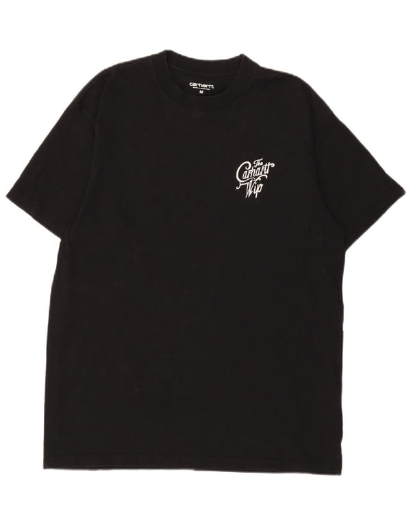 Carhartt Mens Graphic T-Shirt Top Medium Black Cotton