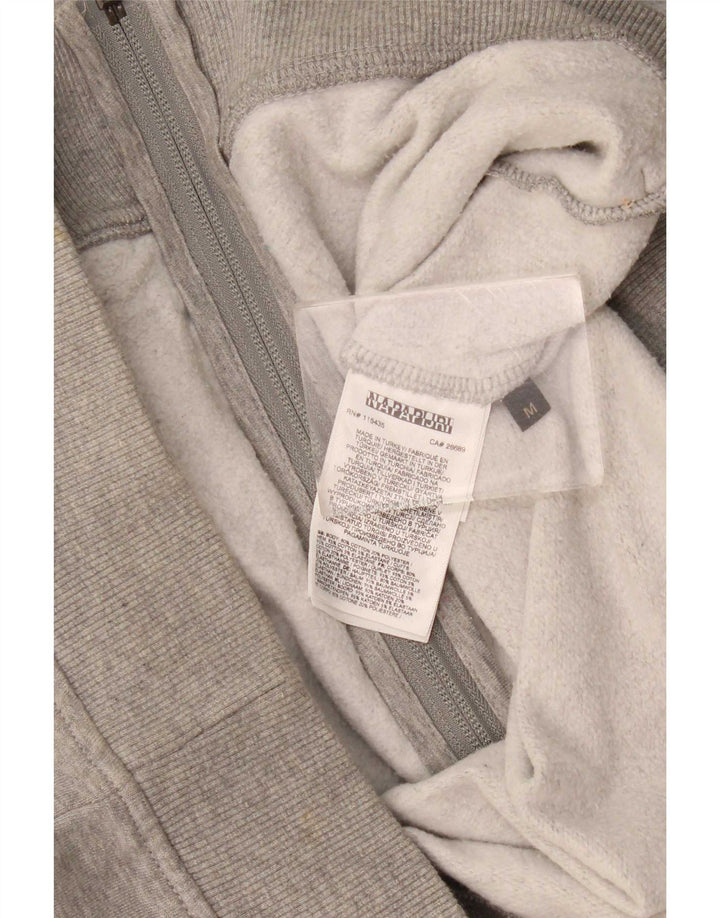 Napapijri Mens Tracksuit Top Jacket Medium Grey Cotton