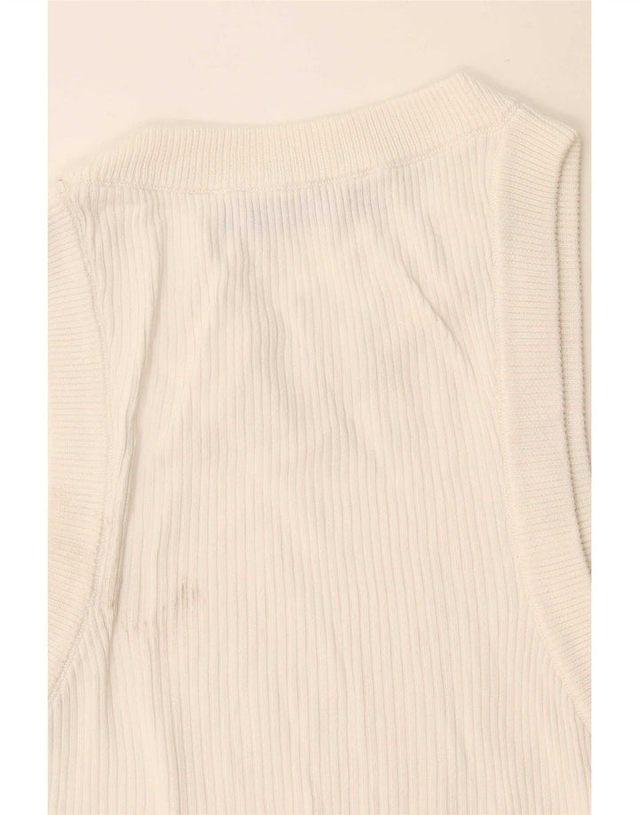 Zara Womens Vest Top UK 8 Small White