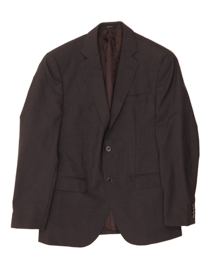 MASSIMO DUTTI Mens 2 Button Blazer Jacket EU 48 Medium Grey Acetate Vintage Massimo Dutti and Second-Hand Massimo Dutti from Messina Hembry 