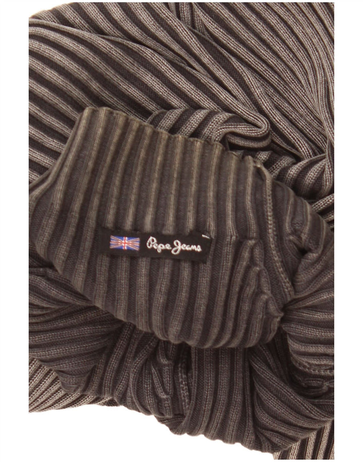 PEPE Jeans Mens Turtle Neck Jumper Sweater XS Grey
