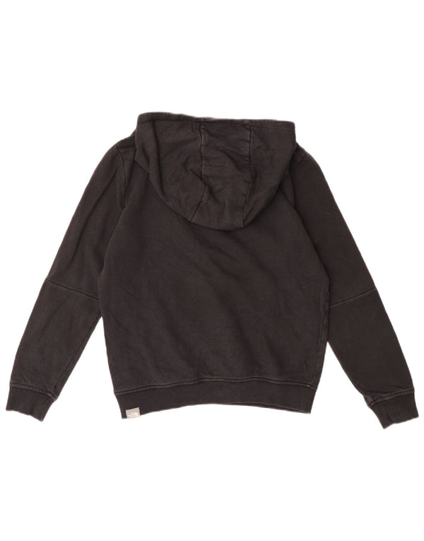 The North Face Girls Graphic Hoodie Jumper 9-10 Years Medium Black Cotton
