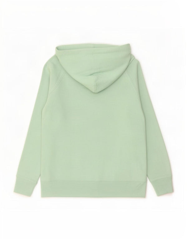 Gap Womens Graphic Zip Hoodie Sweater UK 16 Large Green Cotton