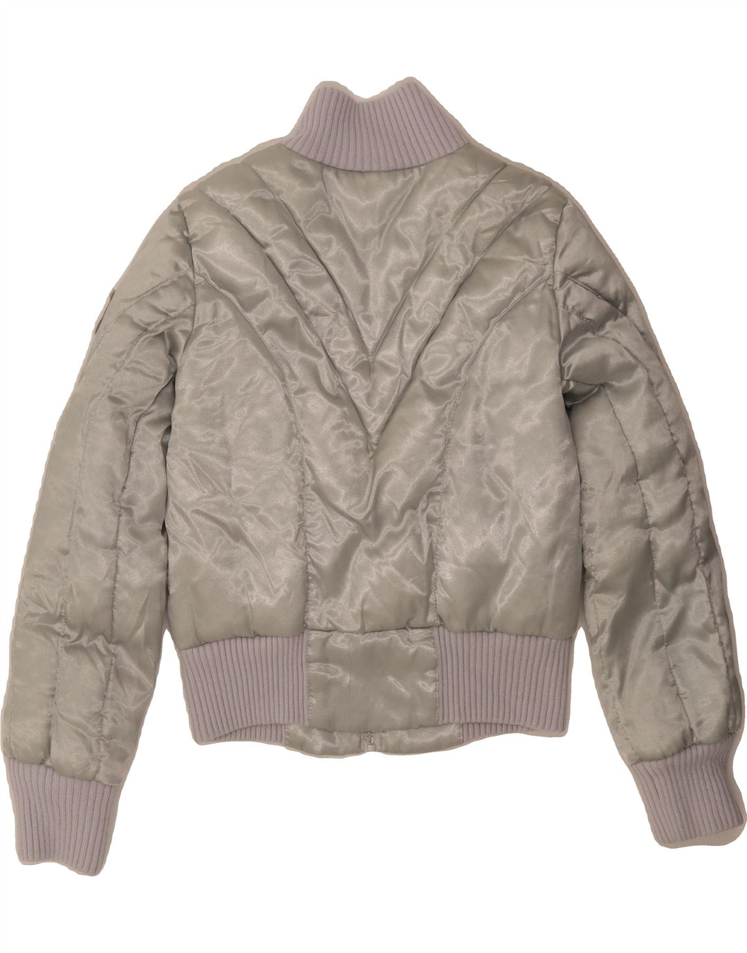 TOMMY HILFIGER Womens Padded Jacket UK 14 Medium Grey Polyester Vintage Tommy Hilfiger and Second-Hand Tommy Hilfiger from Messina Hembry 