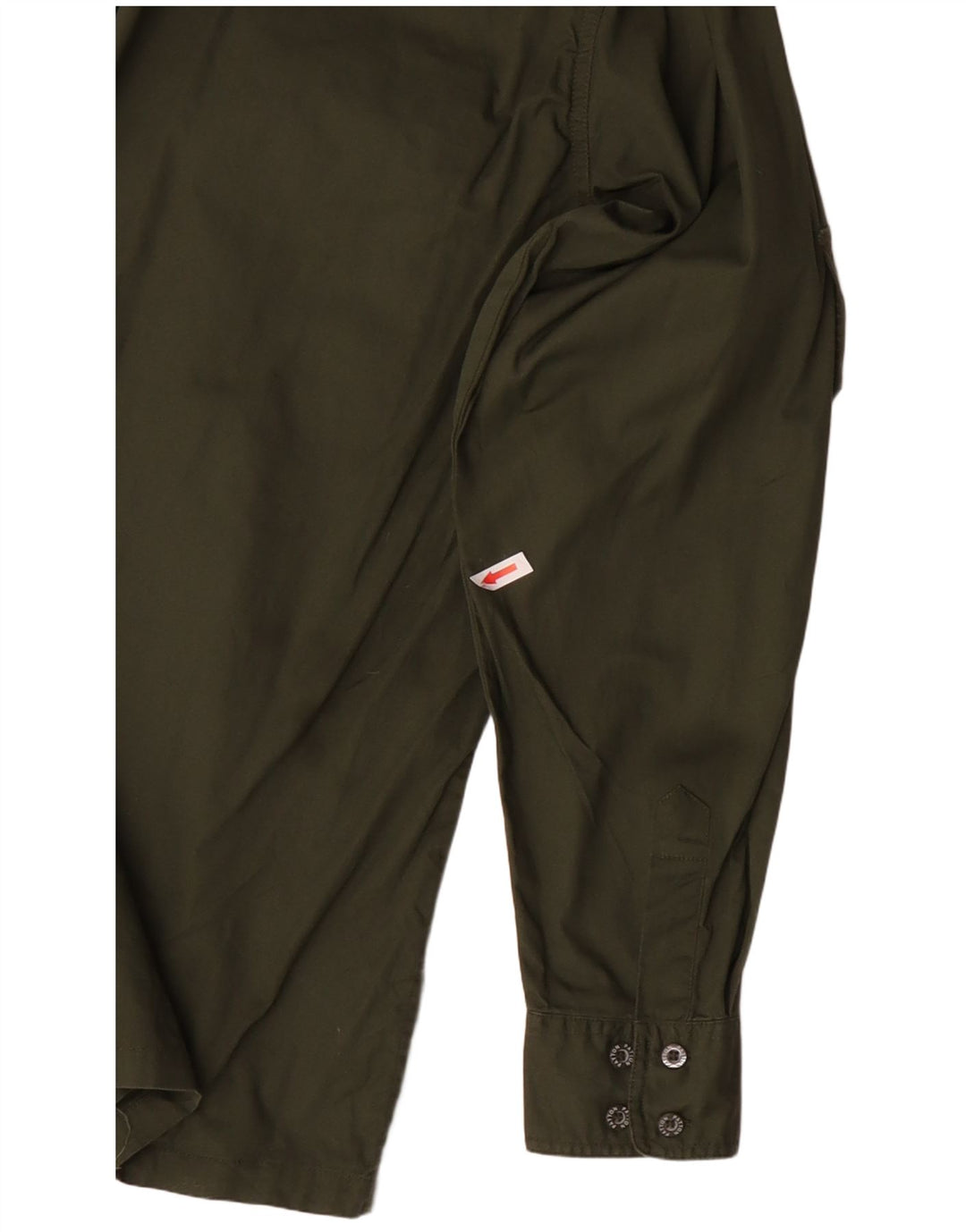 PATTON Mens Military Shirt XL Khaki Cotton