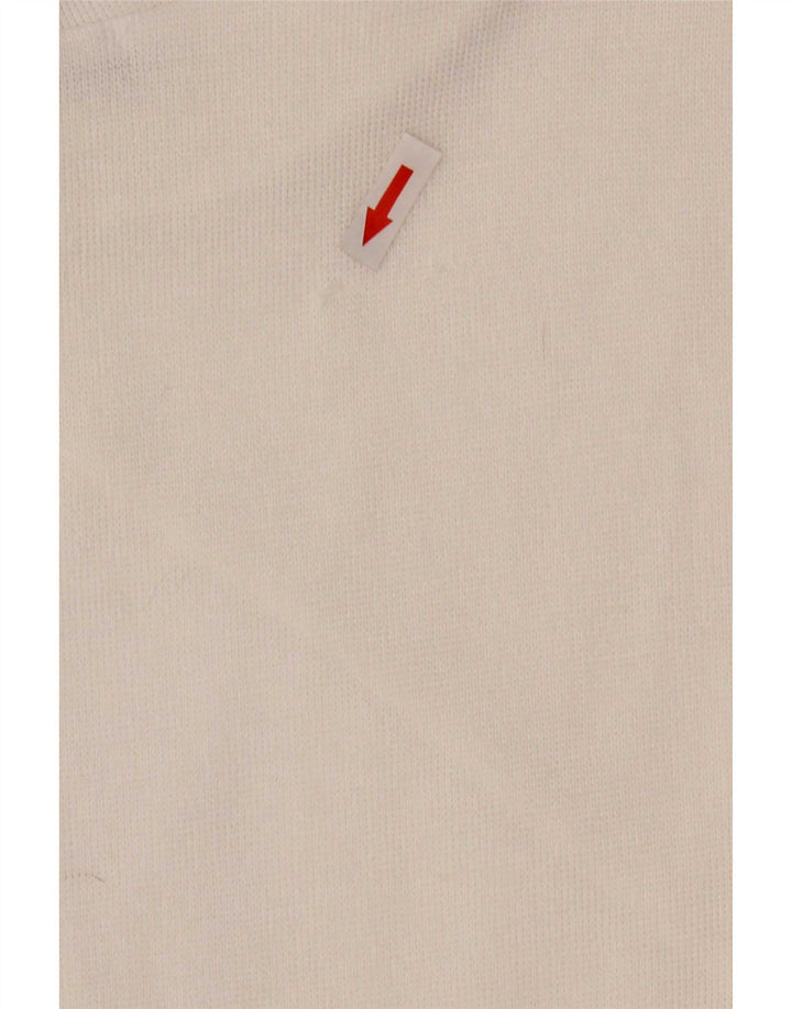 Zara Womens Long Sleeve Shift Dress UK 14 Medium White Polyester