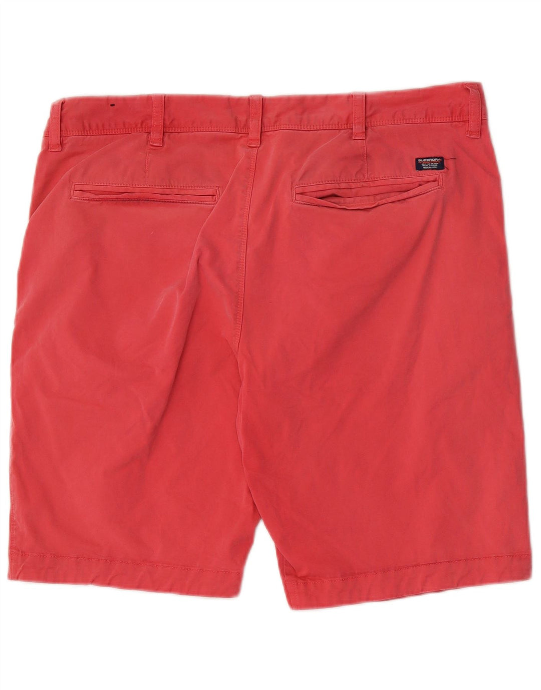 Superdry Mens Chino Shorts W36 Large Pink Cotton