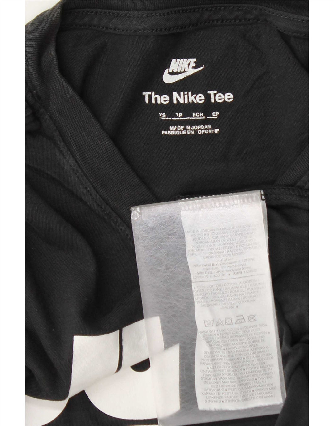 Nike Mens Graphic T-Shirt Top XS Black Cotton