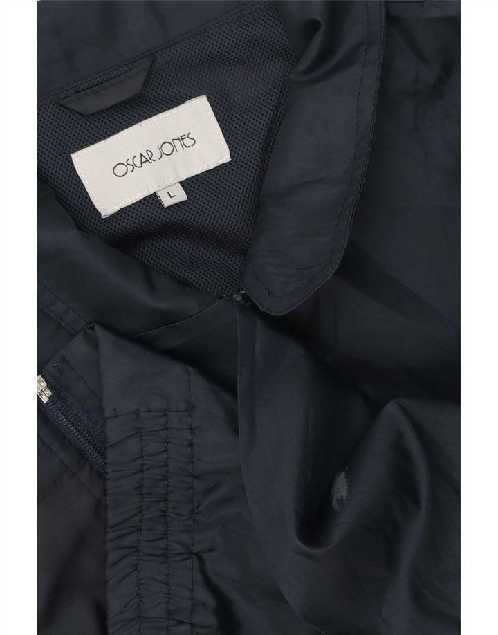 Oscar Jones Mens Bomber Jacket UK 40 Large Navy Blue