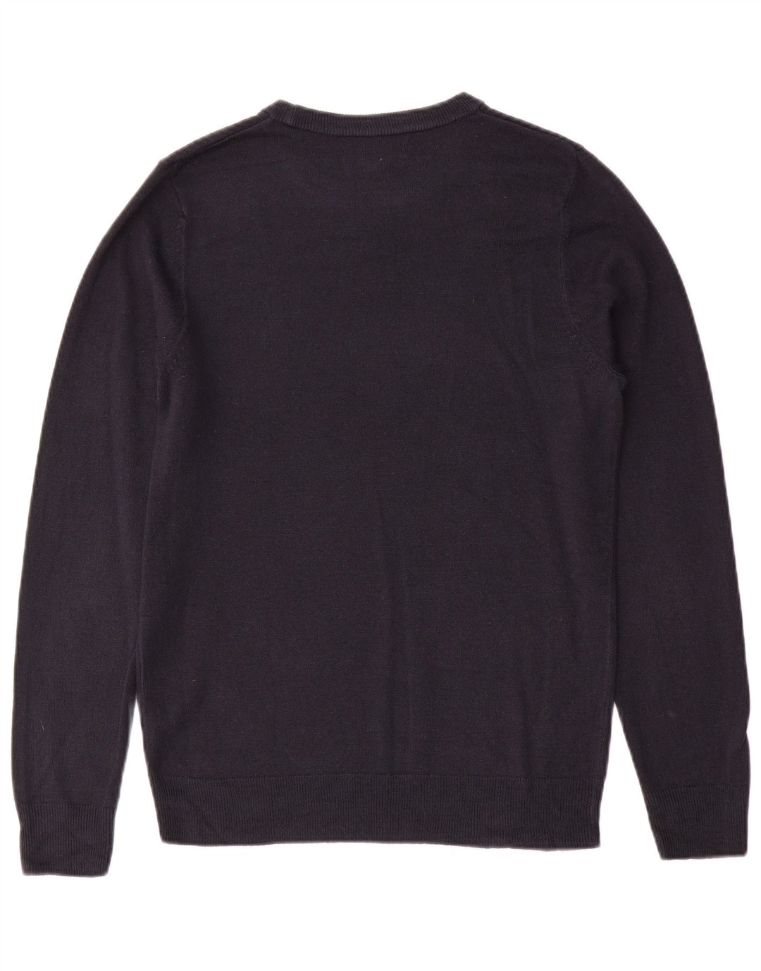 Marks & Spencer Mens Crew Neck Jumper Sweater Small Navy Blue Cashmere